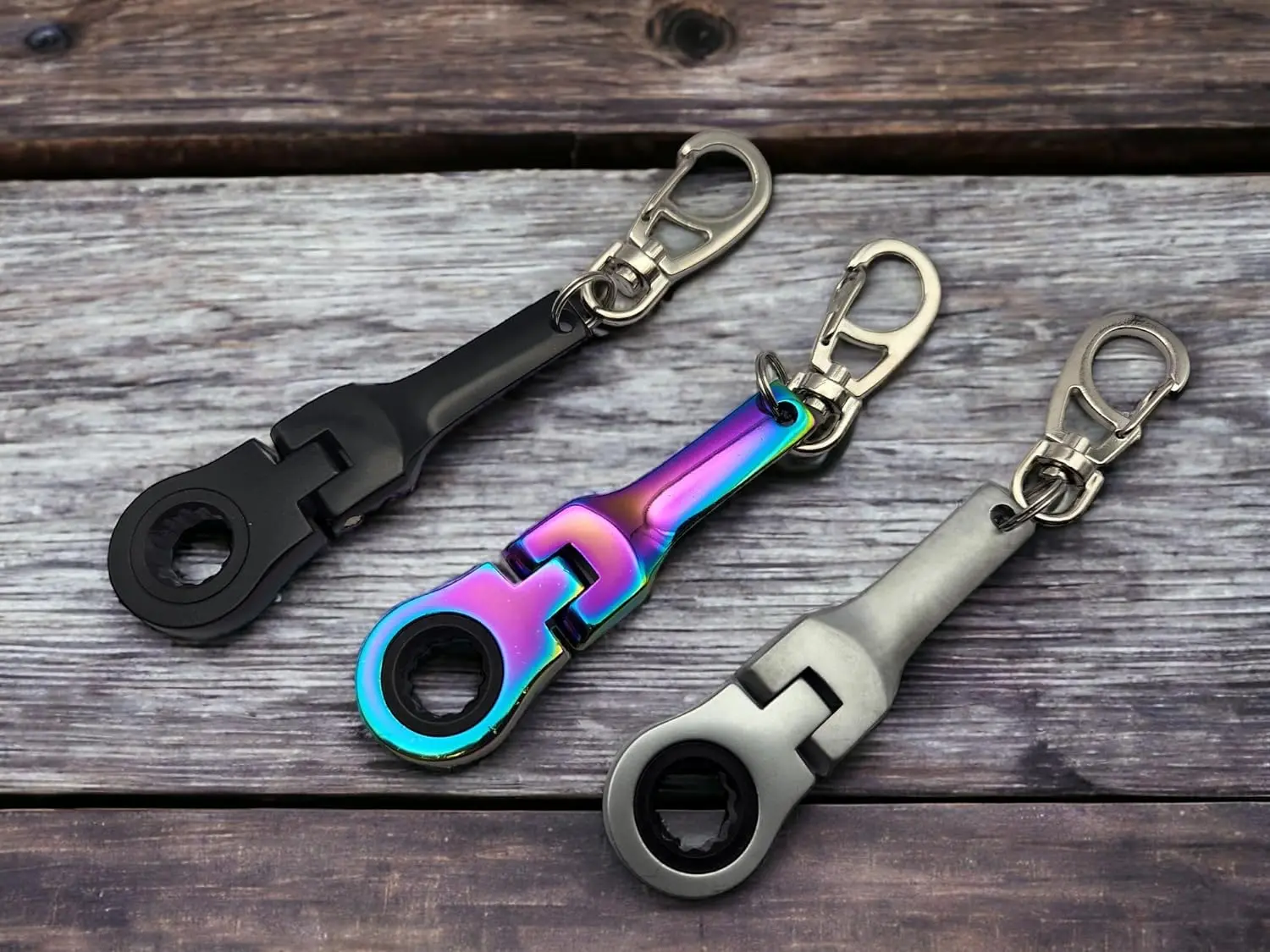 10mm Ratchet Wrench Keychain Flex Head 72-Tooth Mechanic Gift Mechanic Auto Tool