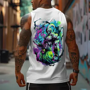 Dragon Ball DBZ Majin Buu Unisex Summer outfits men streetwear 80s 90s graphic tees cotton Anime tank tops men gifts