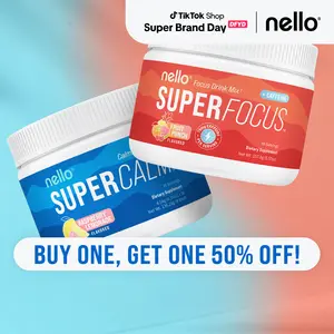 Nello Supercalm + Superfocus Tub Bundle : Exclusive Bundle for Clarity, Productivity & Relaxation - 2 Tubs (30 Servings Each)