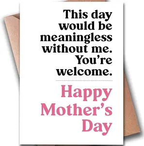 Best Mother’s Day 2026 Gifts Cards for Mom from Daughter & Son | Mom Card | Mother's Day | Present 7x5 inches