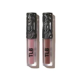 The Lip Bar - Nonstop Matte Lipstick Mini 2-Pack, Curlfriend (Mauve Pink) + Savage (Chocolate Red-Brown) - High Pigment - One Swipe - Long Lasting - Jojoba Oil & Vitamin E - Vegan - .24 fl oz