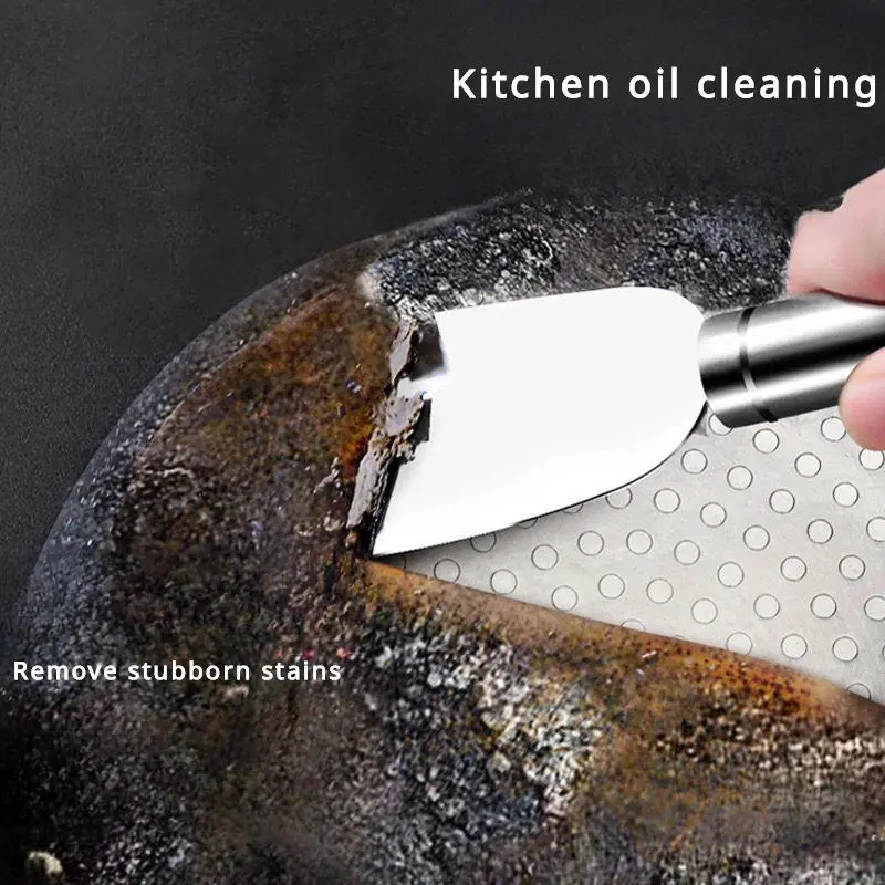 Stainless Steel Shovel Knife Multi-purpose Scraper Tile Flat Shovel Floor Glass Glue Removal Kitchen Refrigerator Cleaning Tool Shovel Portable