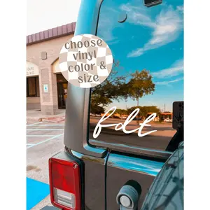 FDT Vinyl Decal - Anti Trump Sticker - Fuck Donald Trump - Script Subtle FDT - Waterproof Bumper Sticker - Sticker for Cars, Laptops, Cups