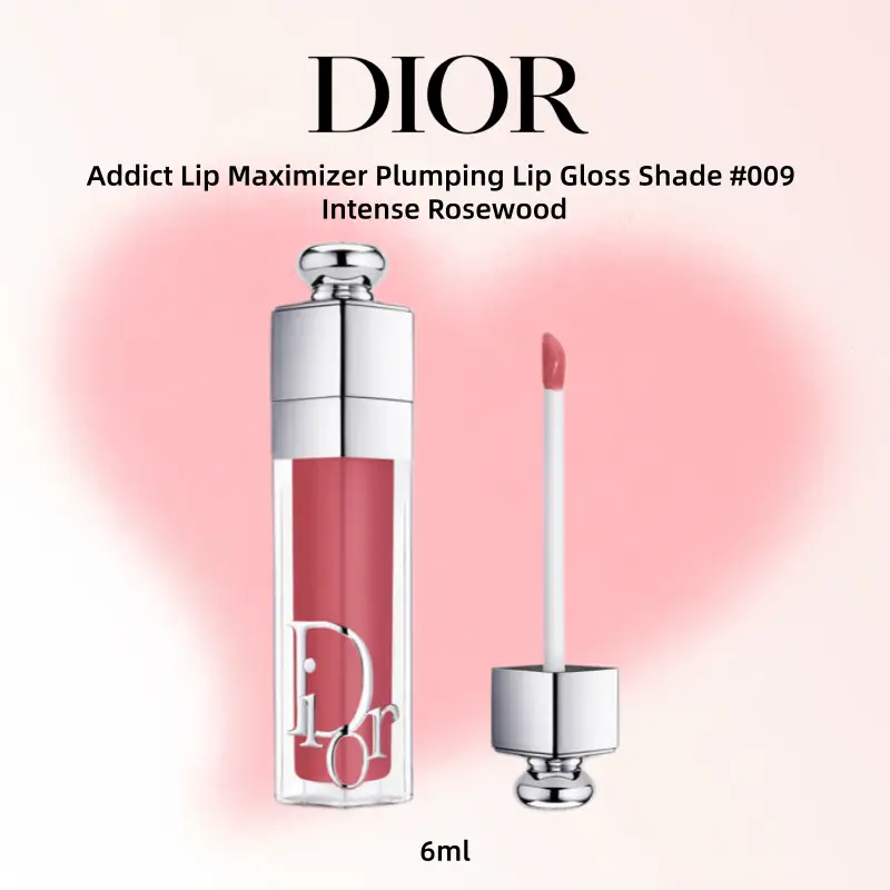 Dior Addict Lip Maximizer Plumping Lip Gloss Shade #009 Intense Rosewood 6ml