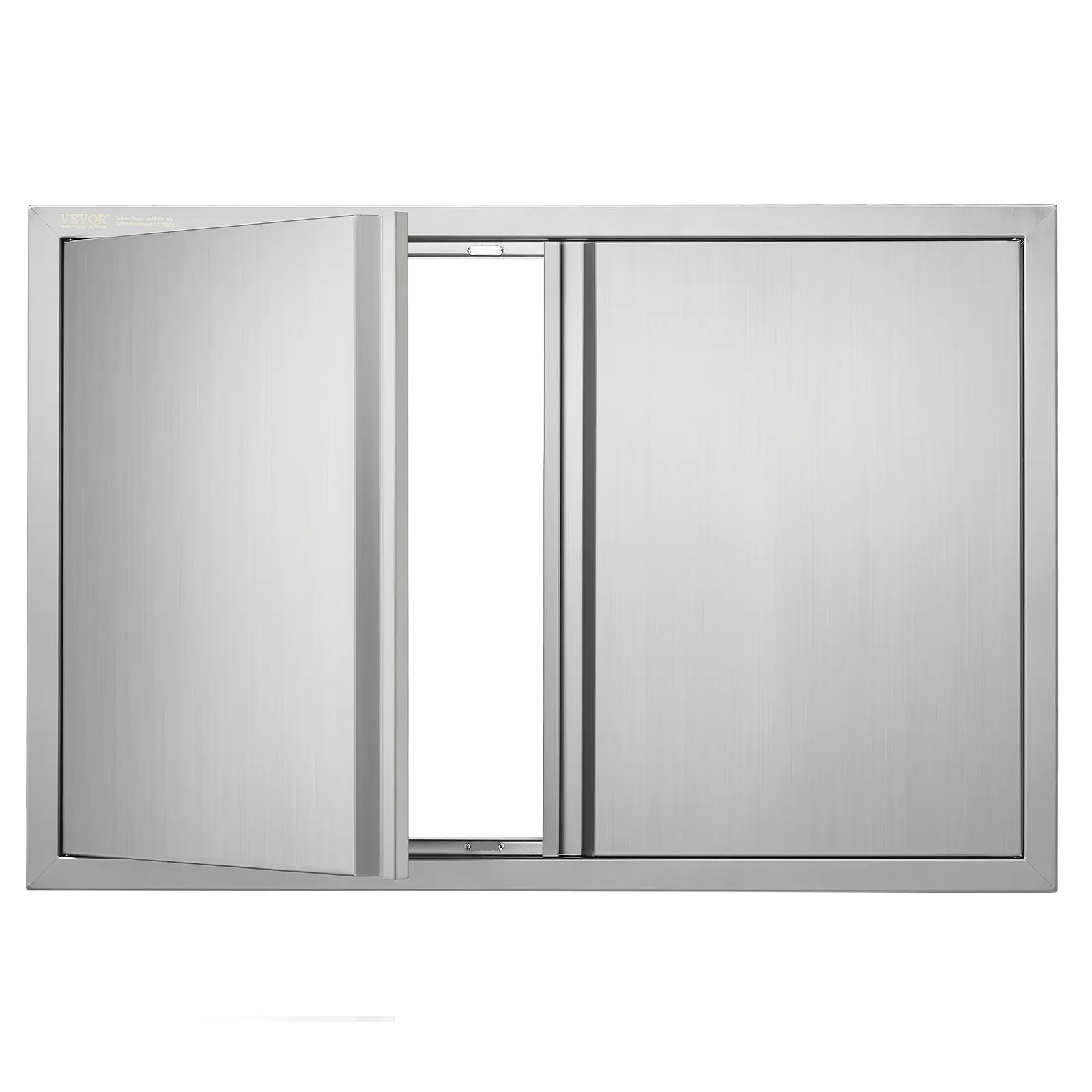 【Summerfinds】VEVOR BBQ Access Door 36W x 24H Inch Double Outdoor Kitchen DoorStainless Steel Flush Mount DoorWall Vertical Door with Recessed Handles for BBQ IslandGrilling StationOutside Cabinet, Rat-Proof Kitchen Cabinets, Pre-Built-In Kitchen Cabine