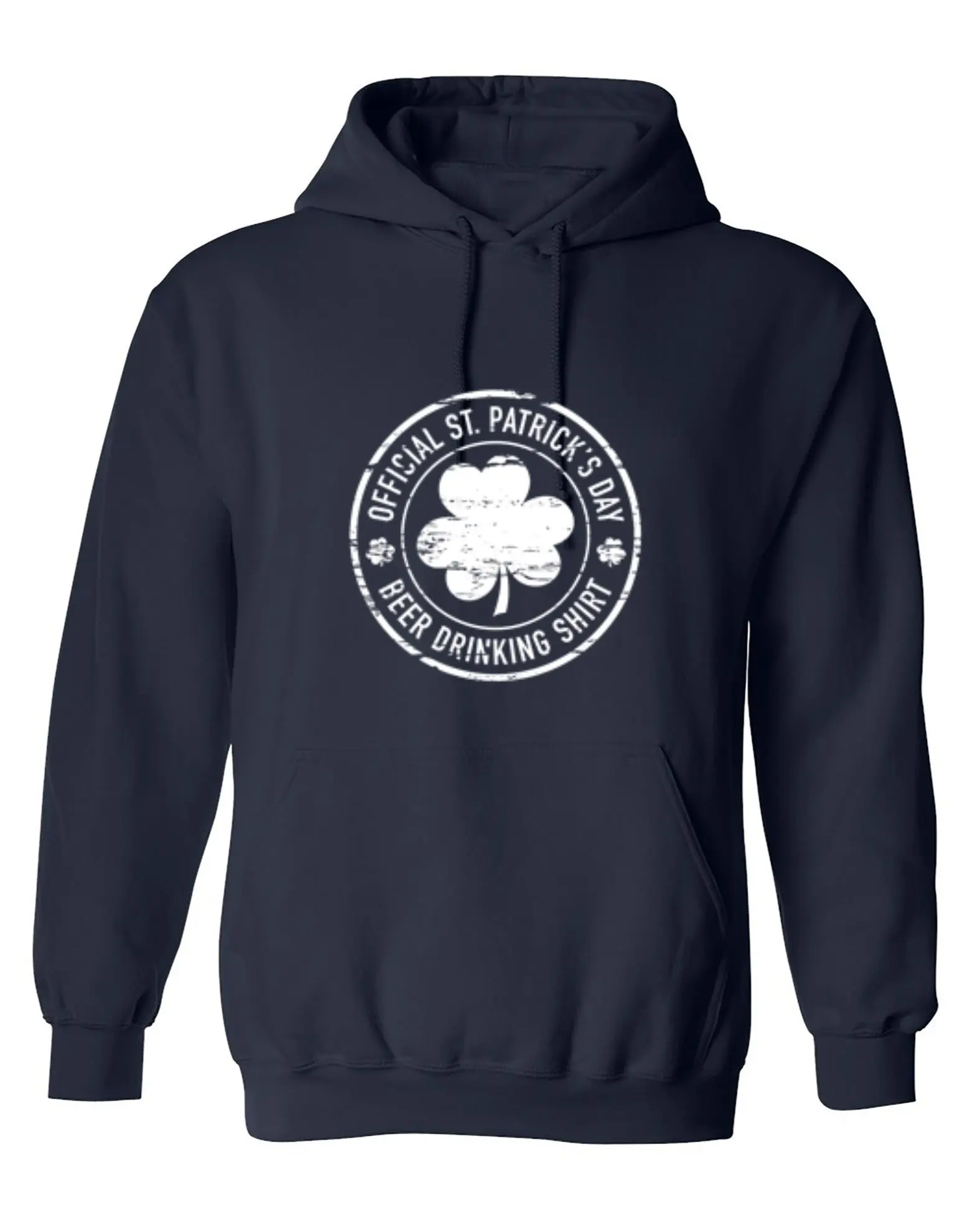 Men's Printed St. Patrick's Day Beer Drinking Hoodie - Casual Menswear Sweatshirt Top