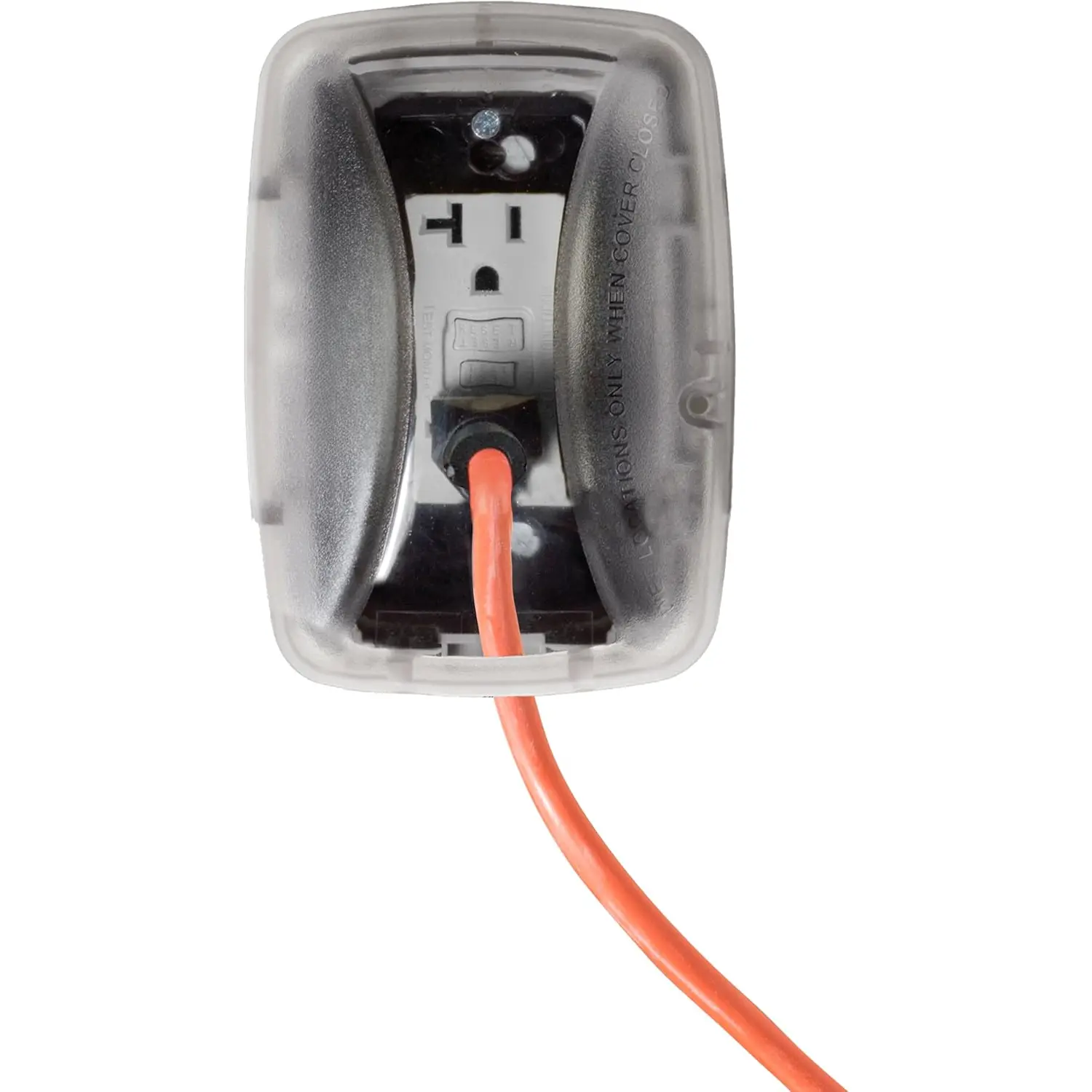 WP3100C Weatherproof Polycarbonate Electrical Outlet Cover - 5.75” x 4” x 2.75”, Durable, Temperature Resistant, Heavy-Duty, Multi-Configurable, Easy Installation, Secure Fit, Complies with 2020 NEC Article 314.15 for Outdoor In-Use, Inserts, Neoprene Gas