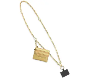 Save the Girls Chain Phone Strap with Zip Pouch