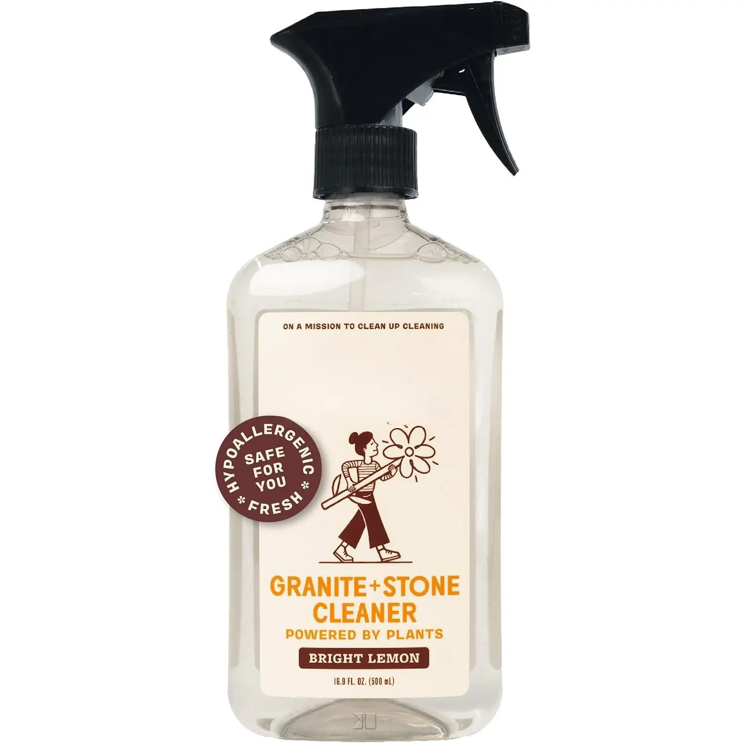 Granite and Stone Cleaner,  Based Daily Countertop  for Granite, Stone, Marble, Soapstone, Quartz, Slate, Laminate, and other Sealed Surfaces, Bright  Scent, Pack of 1