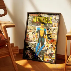 [Sale up to 35%] + [FREE SHIP] + [NO FRAME] Invincible Poster, Superhero Wall Art, Comic Book Decor, Omni-Man Artwork, Anime Hero Print, Sci-Fi Home Decor, Nerdy Gift, Decor, poster, Wall art