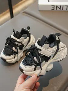 PU Sports Shoes for Ages 2-7, Lightweight Comfortable Breathable Mesh Sneakers, Casual Non-Slip Athletic Footwear, New Shoes Original Kid