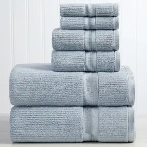 Mauro Collection | Ribbed Textured Bath Towel Sets