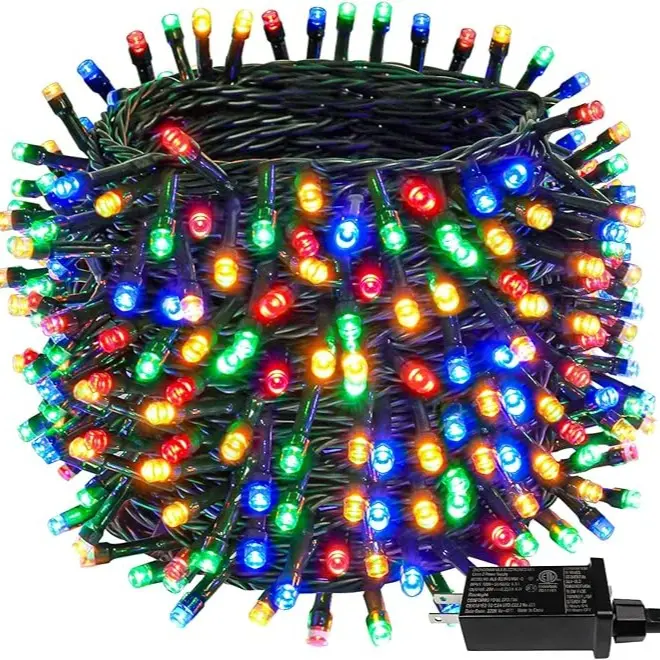 95 feet Christmas String Light Red Green Yellow Blue Durable