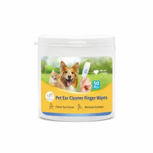 Cassiel Pet Ear Care Wipes  Gentle Ear Cleansing Wipes for Dogs and Cats