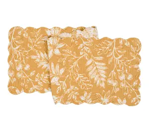 Everview Gold Quilted Table Runner by Valerie
