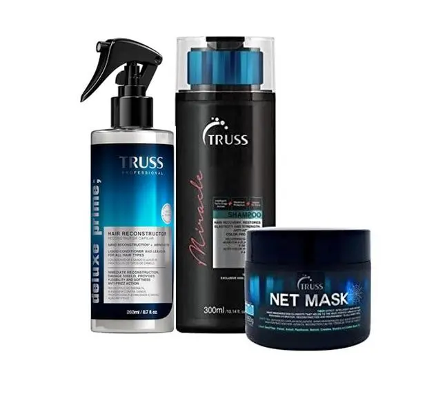 TRUSS Net Mask Bundle With Deluxe Prime Treatment and Miracle Shampoo