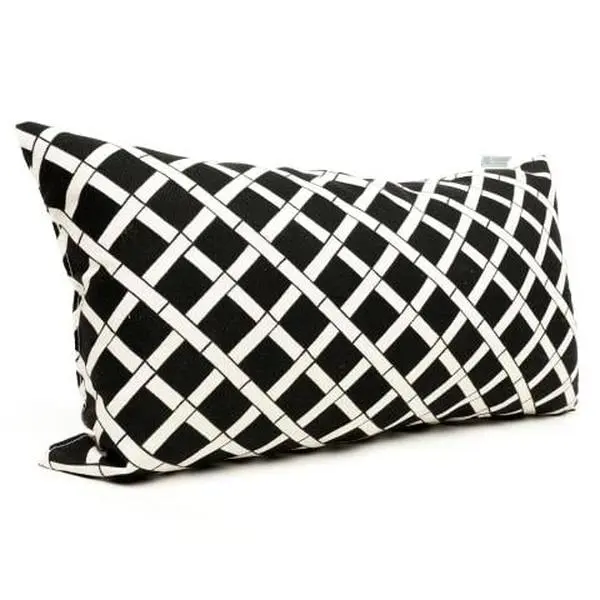 Majestic Home Small Black Bamboo Pillow - Fade-Resistant Polyester Bedding Accessory