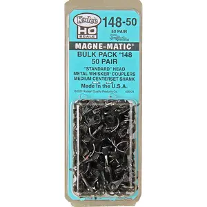 Kadee 148-50 Standard Head Whisker Coupler, 9/32"Centerset, 50 Pair
