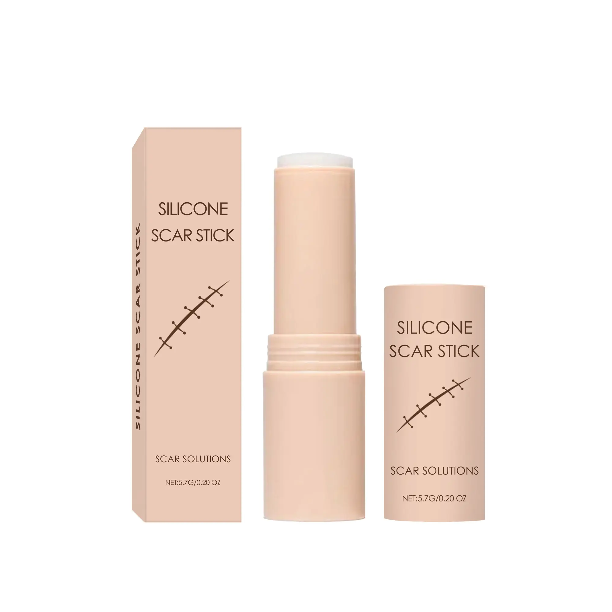 Scar Solution Silicone Scar Stick with Hyaluronic Acid & Centella Asiatica for Smooth & Moisturized Skin, Versatile Face & Body Use, Gel Formula