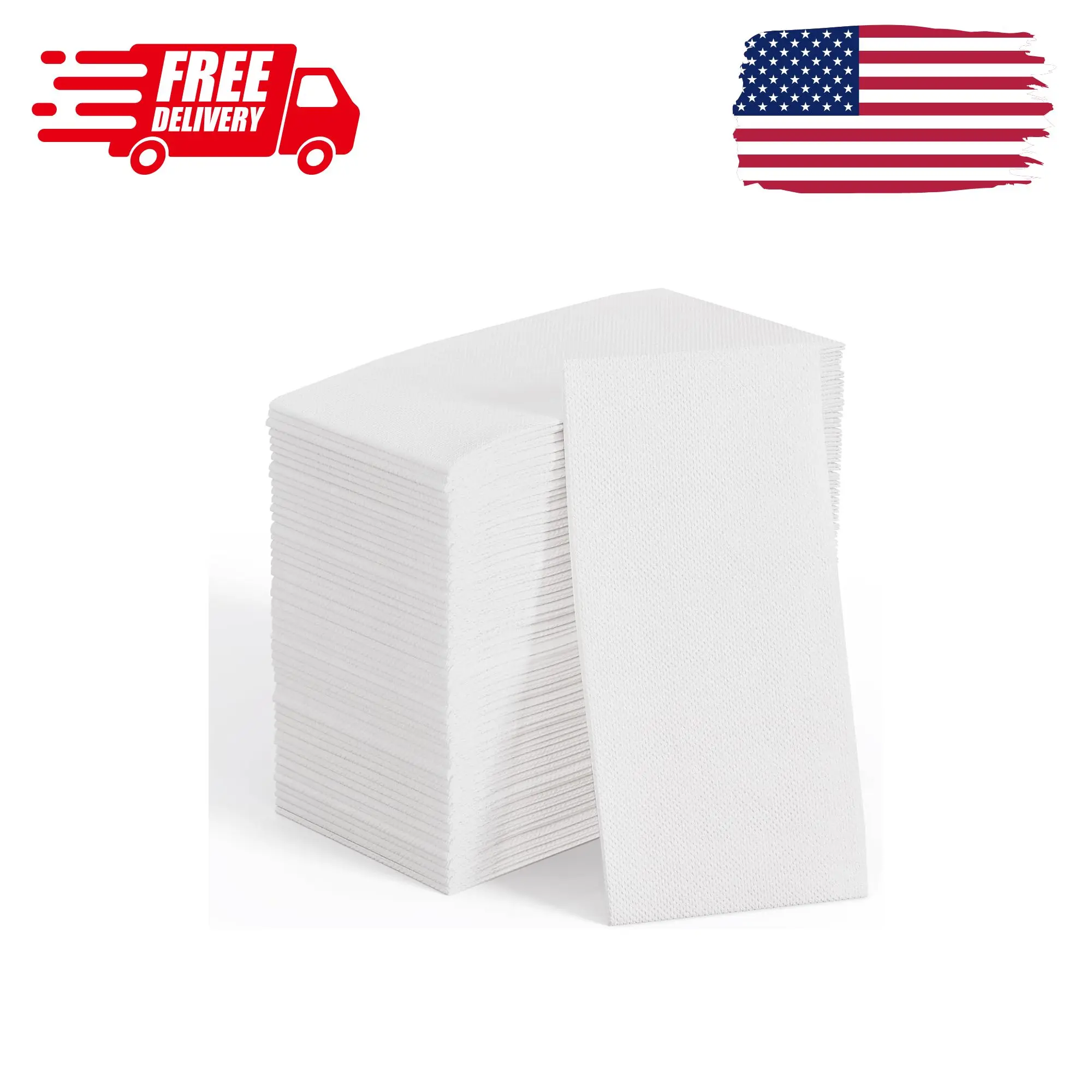 200 Pack Disposable Paper Napkins, Soft Bathroom Napkins