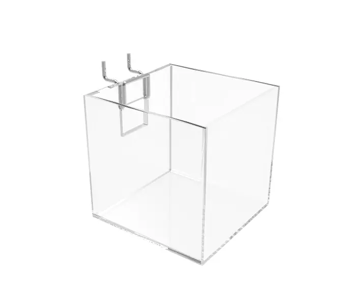 FixtureDisplays® Slatwall Clear Candy Bin  Acrylic Plexiglass Holder Pen Pencil Ruler 100800-2PK-NF