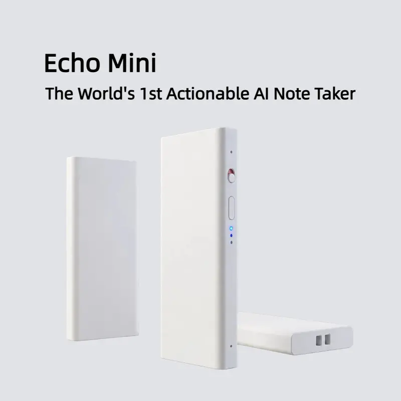 [Back To School Sale] Whale Echo Mini – Actionable AI Note Taker, 15g Ultra-Light, 8H Battery, Recording, AI Transcription & Summary, Chat & Act with Agent Alivia, Wearable for Any Scene, Perfect for Meetings, Lectures, Business Gift