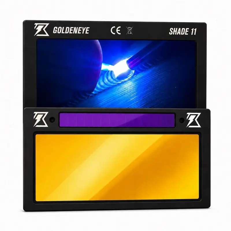 Golden Eye Automatic Welding Lens | 2x4 Auto-Darkening Replacement Lens Shade 11