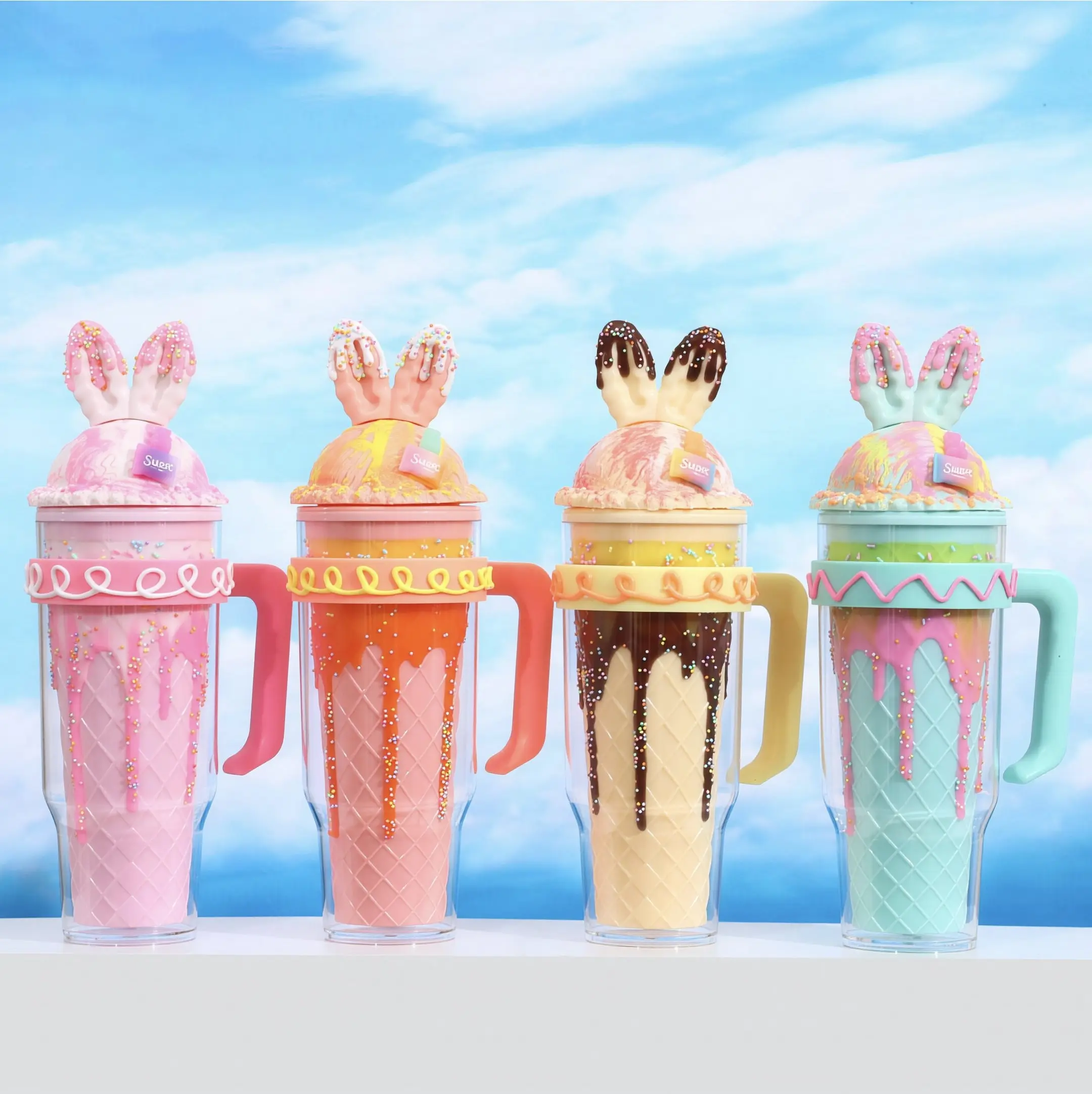 Bunny ice cream desert tumblers