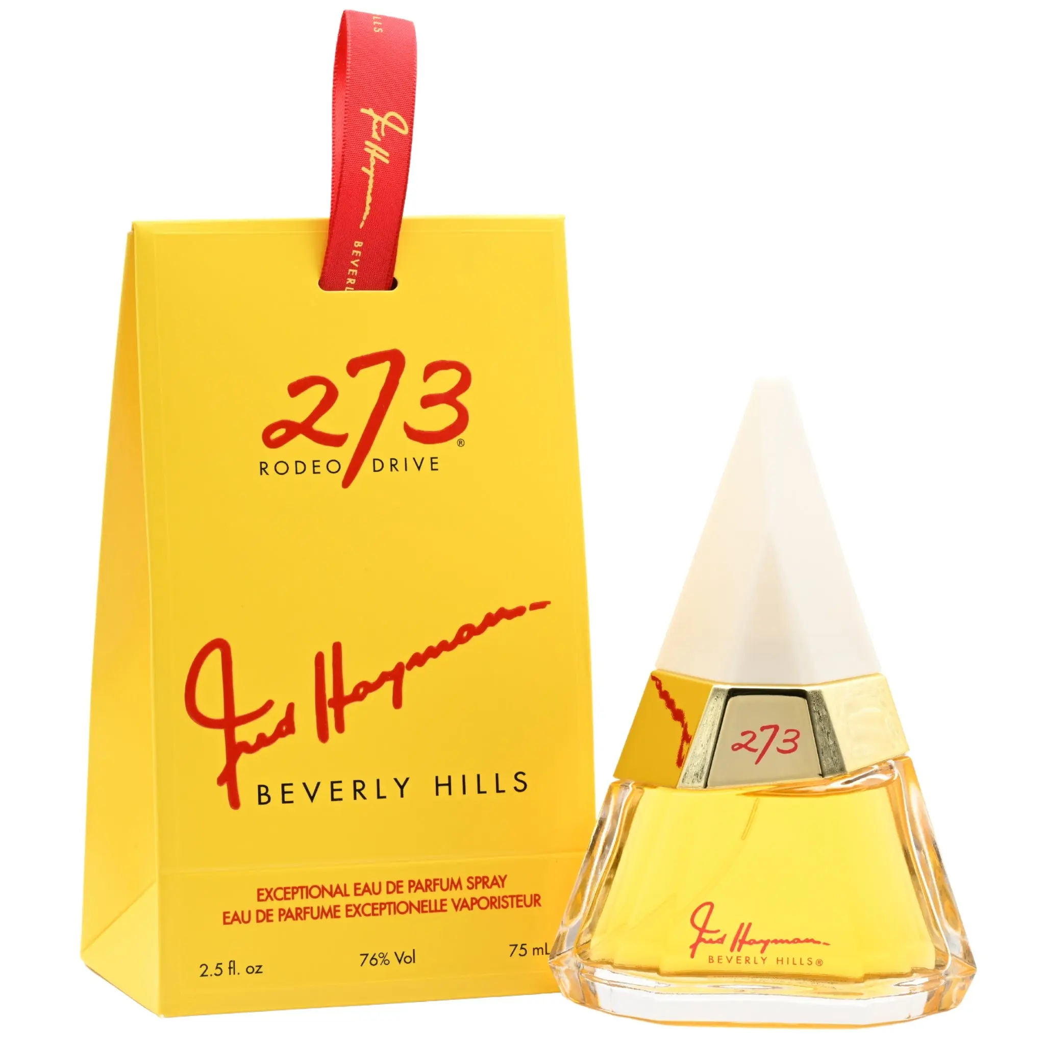 Fred Hayman 273 RODEO DRIVE Women's Eau de Parfum (EDP) - 2.5 oz Perfumed, Fruit-Flavored, Exotic Fragrance with Exotic Fruits & Gardenia, Elegant Signature Scent, Ideal for Evening Wear, Boxed New, Exotic Women's Fragrance