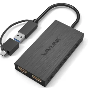 Multi Screen Laptop Adapter - HDMI USB 3.0 TO HDMI - DUAL DISPLAY ADAPTER - Laptop to Monitor Extender for Efficient Work and Productivity