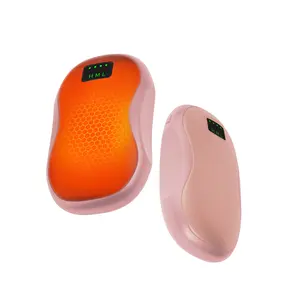 Rechargeable hand warmer 2 packs, 3 heat Settings, temperature control, pocket-sized electric heater, perfect Christmas gift for winter outdoor camping and hunting