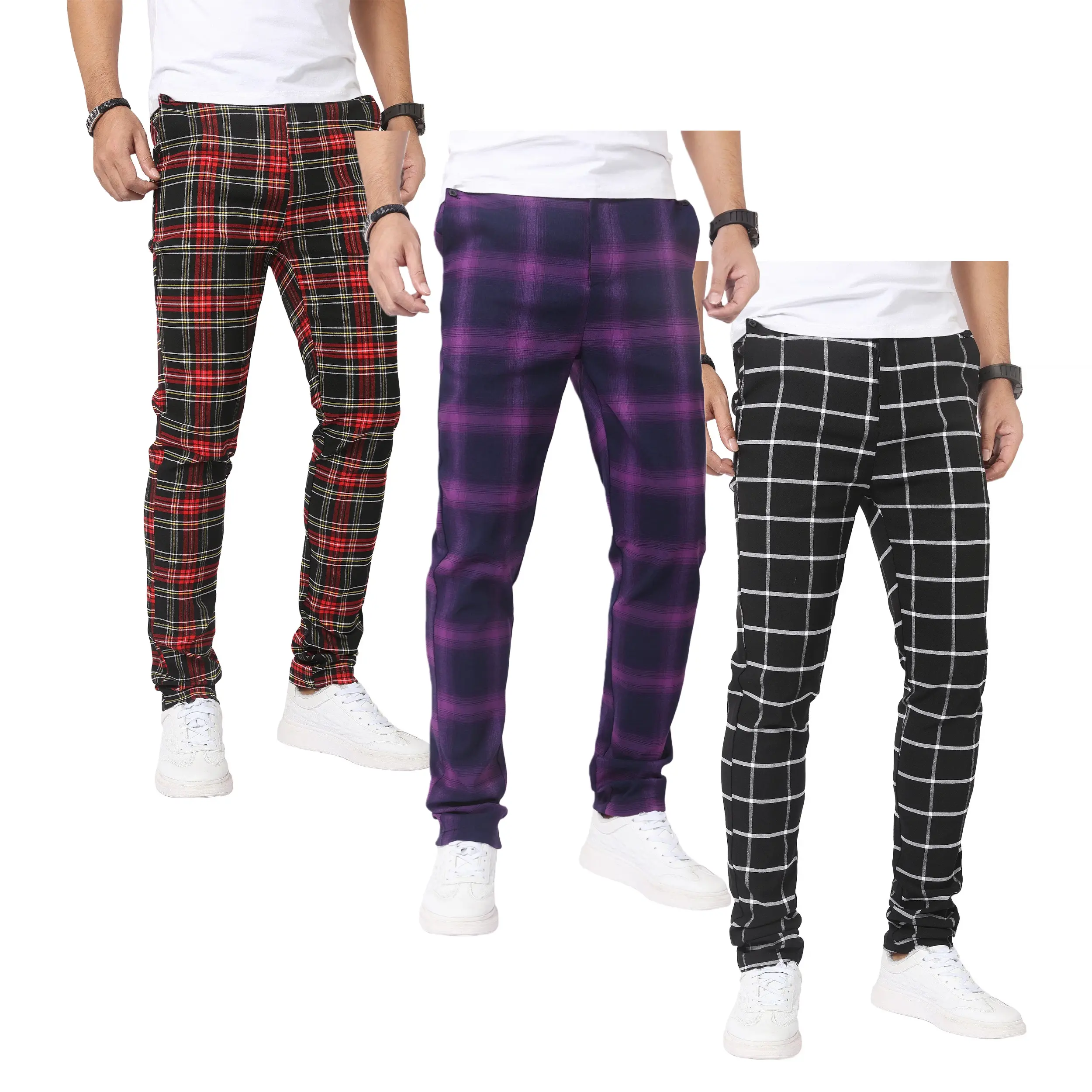 (3 Pack)Red-Purple-Black