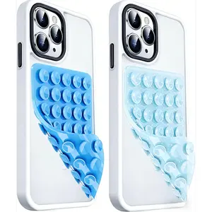 2 Pack Double Sided Silicone Suction Cup Phone Mount | Hands-Free Strong Grip Holder for Selfies & Videos | Non-Slip Phone Accessory