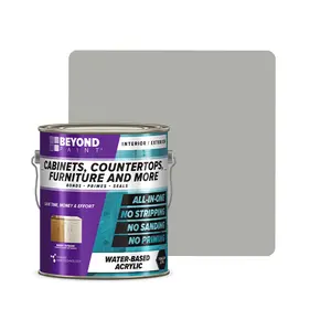 Beyond Paint All-In-One Soft Gray Refinishing Paint for Cabinets, Countertops, Furniture, and more