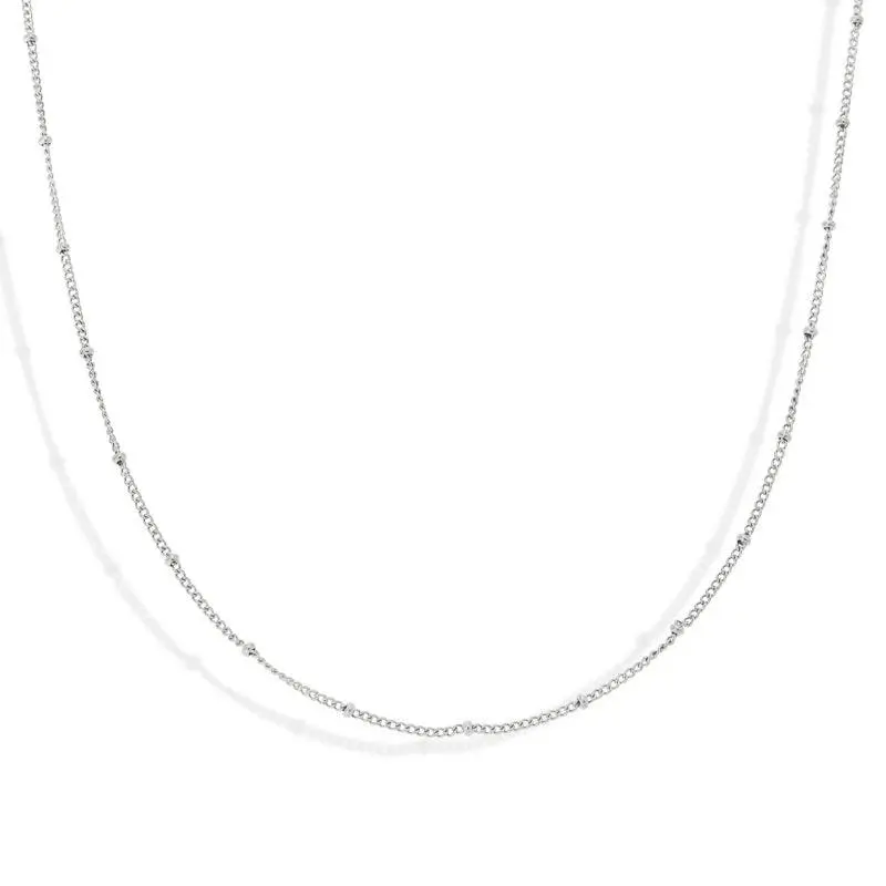 EVRY JEWELS Gold or Silver Plated Stainless Steel Women's Hypoallergenic Gabriella Necklace