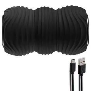 Vibrating Peanut Massage Ball, Electric Double Lacrosse Massage Roller with 4 Intensities, Rechargeable Deep Tissue Massage Ball for Muscle Pain Relief, Exercise Recovery, Trigger Point Therapy