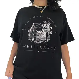 Rose in Graveyard Dramione TShirt/Sweatshirt/Hoodie, Dracotok Fanfiction Inspired Apparel, Bookish Style, Magical Fandom Outfit, Best Gift Idea, White Croft