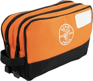 Klein Tools Tool Pouch, Dual Compartments, Heavy-Duty Tool Bag Organizer, Multipurpose Bag
