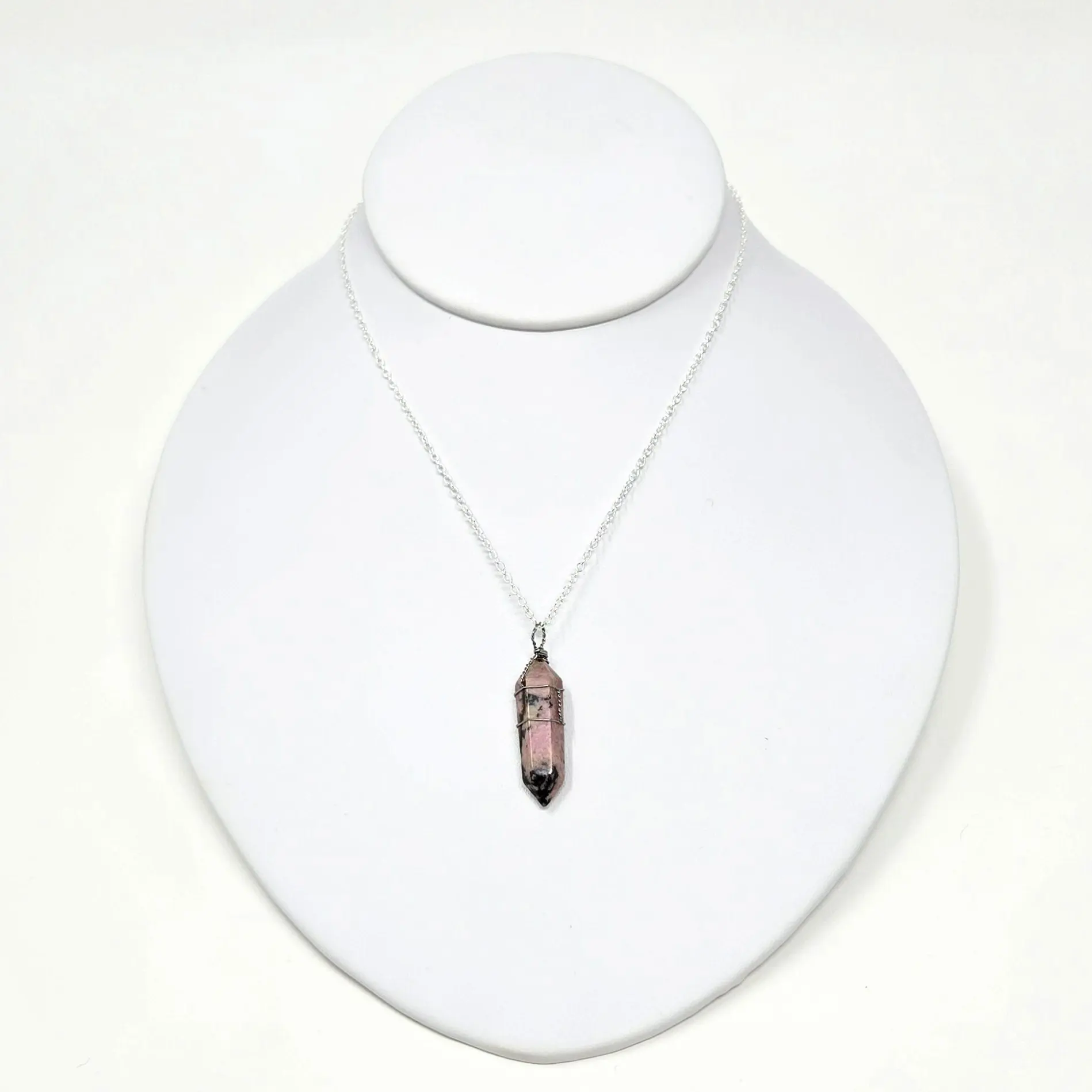 Rhodonite Wire Wrapped Pendant