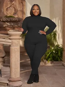 USBoutiqueCHIC Women's High-Waist Workout Set | Double-Sided Brushed Yoga Outfit for Fall Winter, Tummy Control Activewear