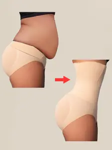 Seamless High Waist Shaping Panties Slimming Tummy Control Waist Trainer Body Shaper Shorts Bottoms Shapewear For Women Underwear Women's Underwear Sheath Flat Belly Woman Lingerie Briefs Butt Lifter