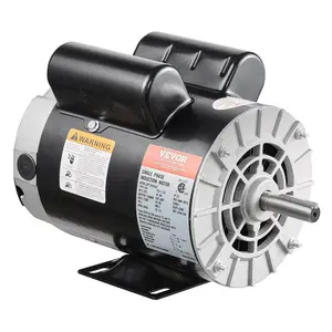 VEVOR 5HP SPL Air Compressor Electric Motor, 230V 17.6Amps, 56 Frame 3450RPM, 5/8 Keyed Shaft, 1.88 Shaft Length, CW/CCW Rotation (Factory Setting is CCW), Single Phase