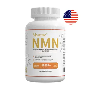 Myamz NMN Dietary Supplement – Daily Wellness & Vitality Support, Total 60000mg, 60 Capsules