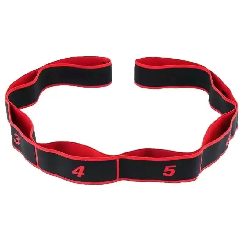 Numbered Exercise Bands - 8-Segment Non-Slip Stretching Strap for Glute Growth, Lower Body Workout, and Physical Therapy, Workout Bands, Resistance Band Workout