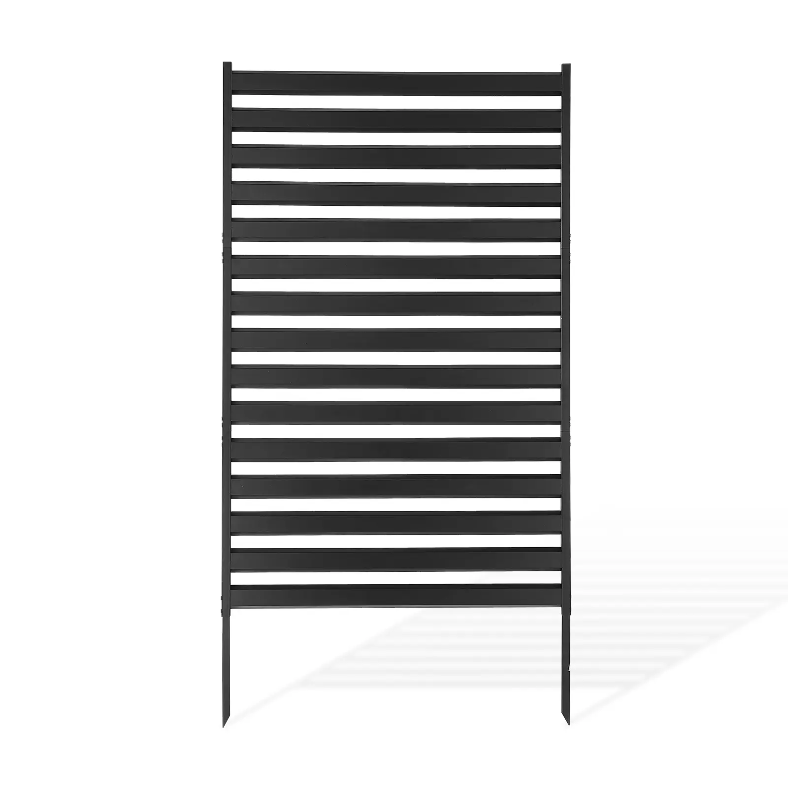 【SummerFinds】VEVOR Metal Privacy Screen Freestanding Privacy Fence, 38" W x 60" H with Extended Ground Stakes, Adjustable Panel Height, Minimalist Pattern Design, DIY Configuration Enclosure Garden Buildings, Backyard Decoration & Indoor Divider