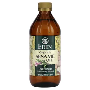 Eden Foods Organic Sesame Oil, Unrefined, 16 fl oz (473 ml)