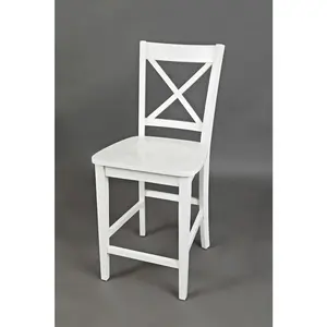 Simplicity Solid Wood Classic X-Back Counter Stool (Set of 2)