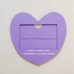 Personalized Heart-Shaped Picture Frame | Custom Couple Gift