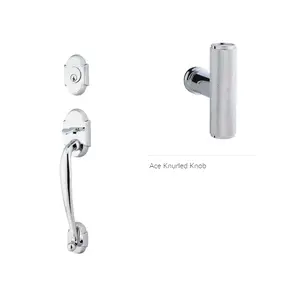 Emtek 4302ACEKN Dummy , Nashville Tub Entry , The Ace Knurled Knob