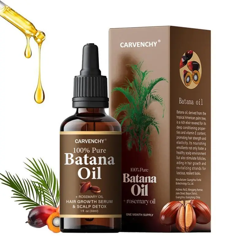 Batana Oil,Strong & Healthy Hair, Make Hair Longer Fuller Thicker, Organic Batana Oil with Rosemary,Organic Rosemary Oil Vitamin E Nourish Scalp,for All Hair Types